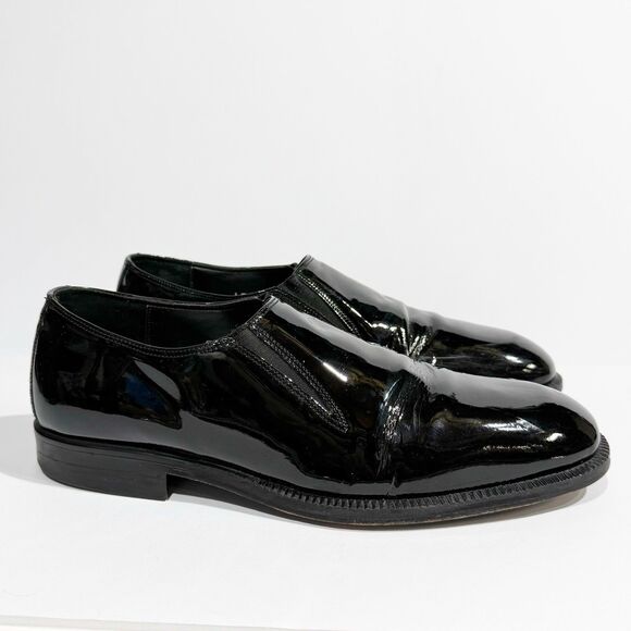 Blacker Stanley Blacker Black Patent Leather Men’s Shoes Size 10 Made In Italy main image 13